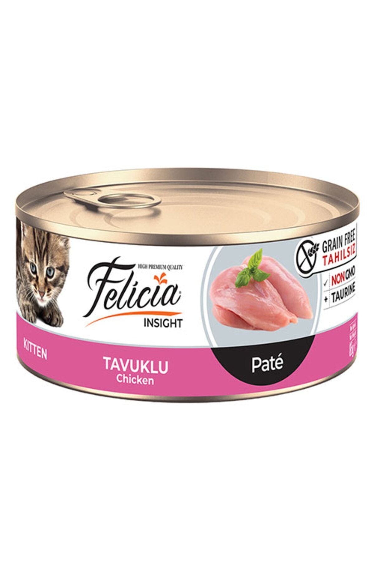 Felicia Tahılsız Kıyılmış Tavuklu Yavru Kedi Konservesi 85 gr