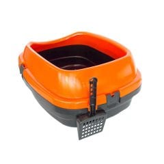 Pet Garden Kürekli Açık Kedi Tuvaleti Kabı 49.5x40x22 Cm