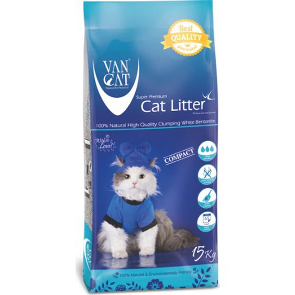 Vancat İnce Taneli Kokusuz Kedi Kumu 15 Kg