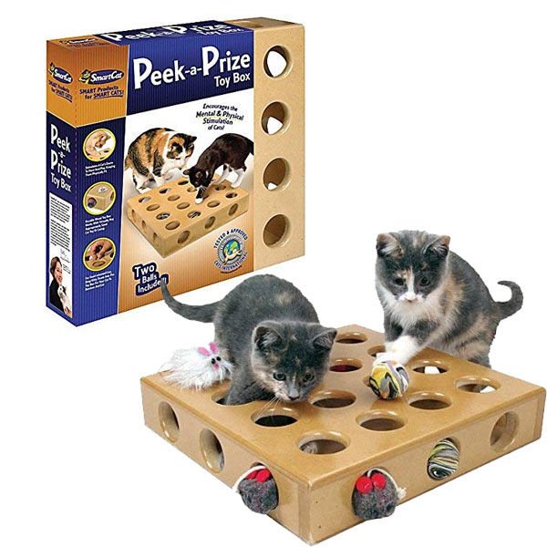 SmartCat Kedi Ahşap Aktivite Oyuncak 35.2x35.2x7 Cm
