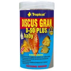 Tropical Discus Gran D-50 Plus Baby Yavru Discus Balıkları için Renklendirici Granül Balık Yemi 250 Ml