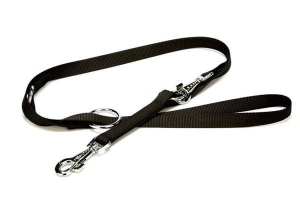 Doggie Classic Dokuma Köpek Gezdirme Tasması Medium Siyah 2x120-190 Cm