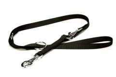 Doggie Classic Dokuma Köpek Gezdirme Tasması Medium Siyah 2x120-190 Cm