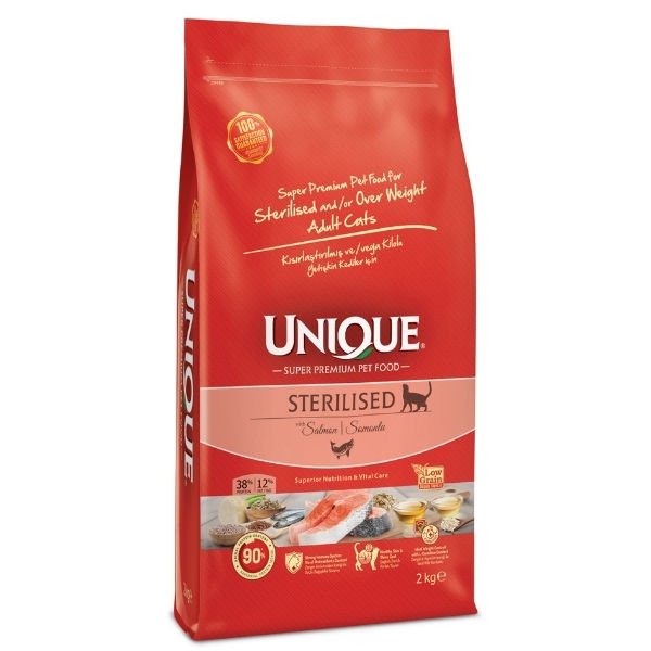 Unique Somonlu Kısırlaştırılmış Yetişkin Kedi Maması 10+2 Kg Hediyeli