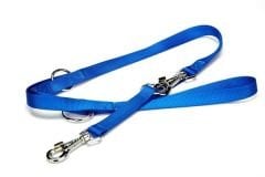 Doggie Classic Dokuma Köpek Gezdirme Tasması Medium Mavi 2x120-190 Cm