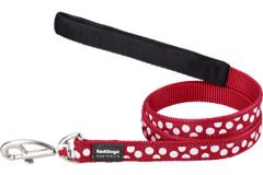 Red Dingo Kırmızı Beyaz Benekli Köpek Uzatma Tasması 15 Mm