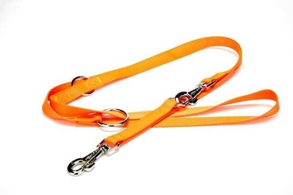 Doggie Classic Dokuma Köpek Gezdirme Tasması Medium Turuncu 2x120-190 Cm
