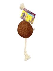 Pet Comfort İpli Top Köpek Oyuncağı Kiremit 10x40 Cm