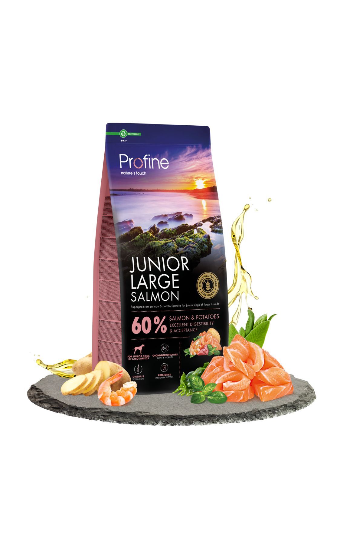 Profine Glutensiz Somonlu Büyük Irk Yavru Köpek Maması 12 kg