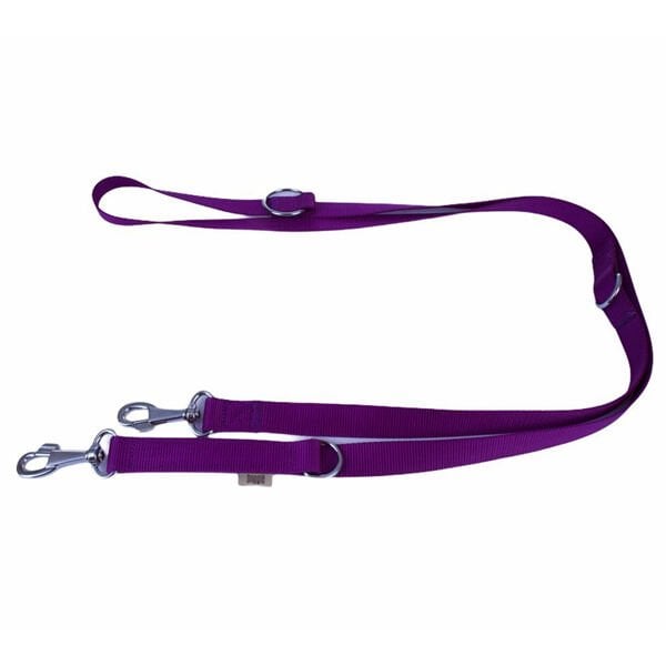 Doggie Classic Dokuma Köpek Gezdirme Tasması Medium Mor 2.5x120-190 Cm