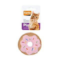 Karlie Çörek Peluş Kedi Oyuncağı Pembe 7.5 Cm