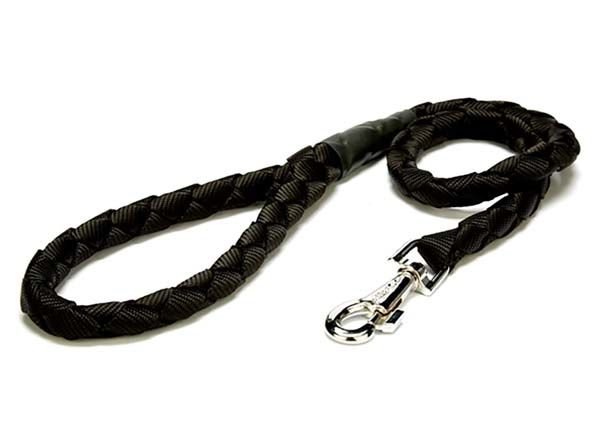Doggie Örgülü Dokuma Köpek Gezdirme Tasması Medium Siyah 2x100 Cm