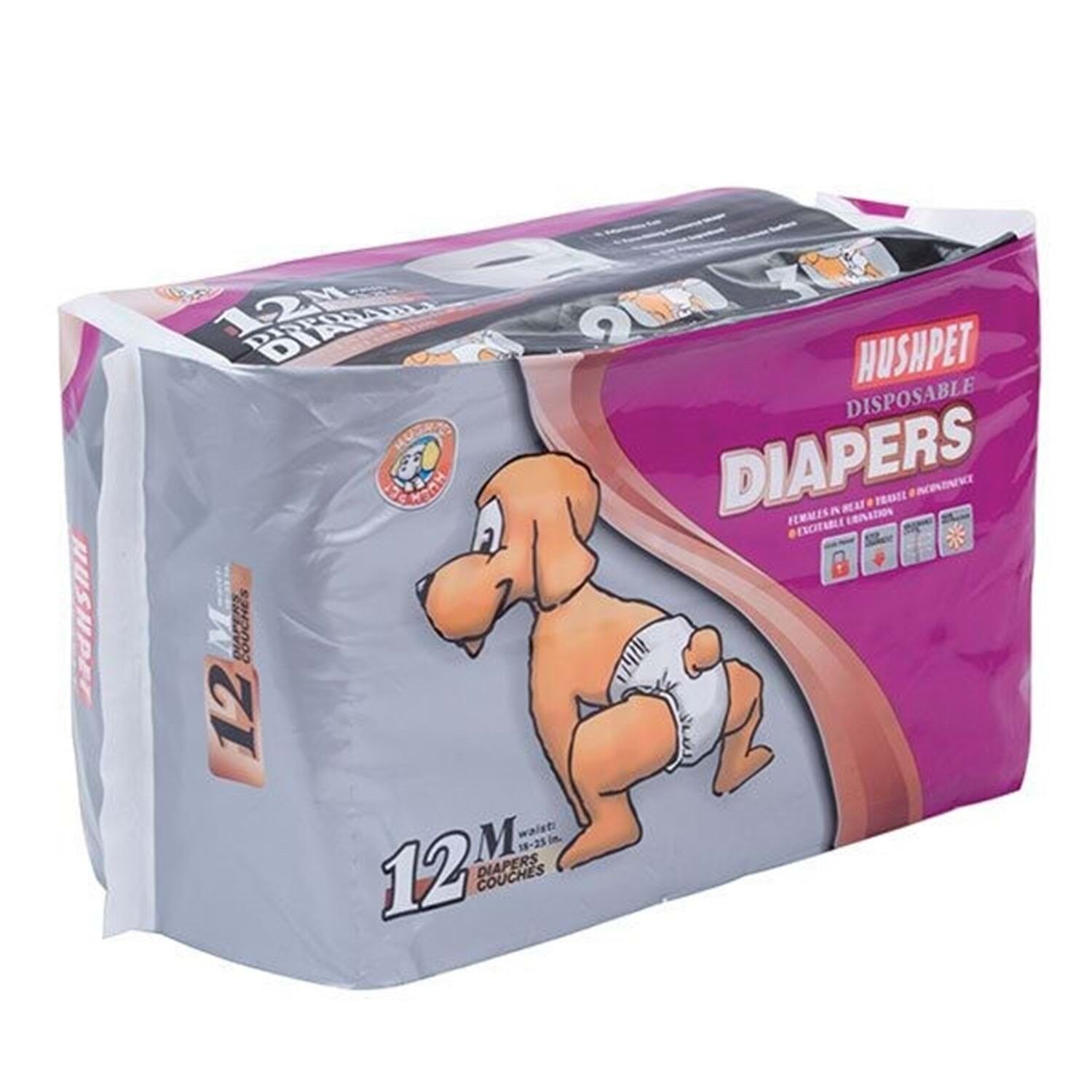 Hushpet Köpek Alt Tuvalet Bezi M 12'li 7-16 kg