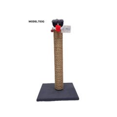 Cat Hause T03 Palyaço Kedi Tırmalama Tahtası Gri 28x28x52 Cm