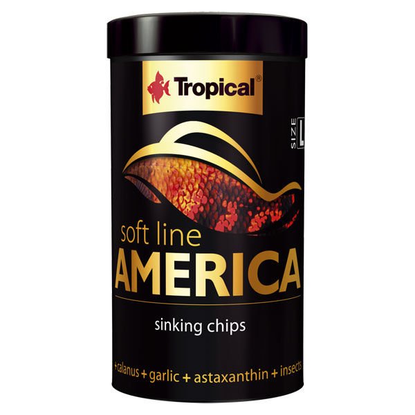 Tropical Softline America Kuzey ve Güney Amerika Balıkları için Yumuşak Taneli Balık Yemi Small 250 Ml 140 Gr