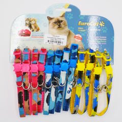 Eurocat Damga Desenli Kedi Boyun Tasması Kamuflaj 12 Adet 10 Mm 28 Cm