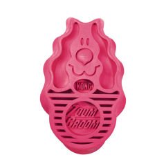 Kong ZoomGroom Köpek Yıkama ve Tüy Fırçası Pembe 11 Cm
