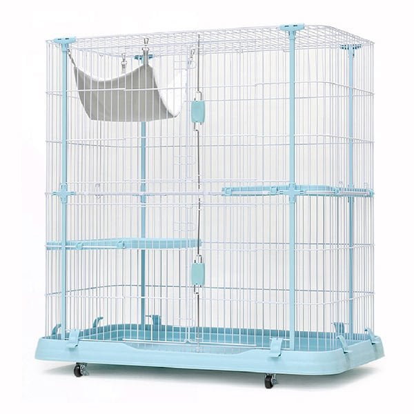 Dayang Metal Kedi Kafesi Mavi 109.3x63.8x115 Cm