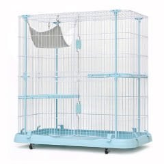 Dayang Metal Kedi Kafesi Mavi 109.3x63.8x115 Cm