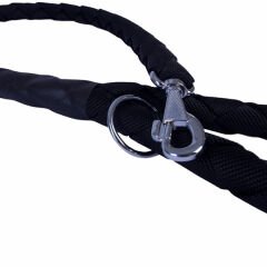 Doggie Örgülü Dokuma Köpek Gezdirme Tasması Medium Siyah 3x100 Cm