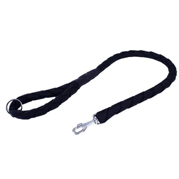 Doggie Örgülü Dokuma Köpek Gezdirme Tasması Medium Siyah 3x100 Cm