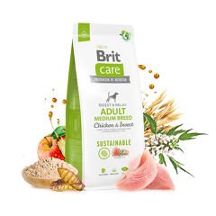 Brit Care Sustainable Tavuklu ve Böcek Proteinli Orta Irk Yetişkin Köpek Maması 3 Kg