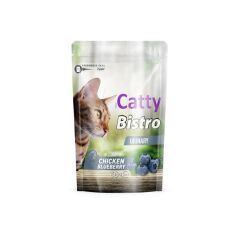 Catty Bistro Üriner Tavuklu ve Yaban Mersinli Kedi Ödül Maması 60 Gr