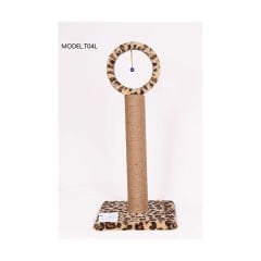 Cat Hause T04 Çember Yuvalı Kedi Tırmalama Tahtası Leopar 76 Cm