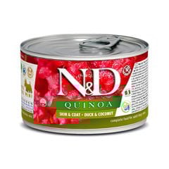 N&D Quinoa Skin Ördek ve Hindistan Cevizli Konserve Köpek Maması 140 Gr