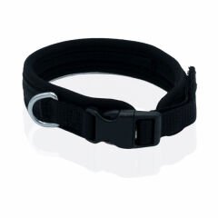 Doggie Havalı Dokuma Köpek Boyun Tasması Medium Siyah 1.5x30-40 Cm