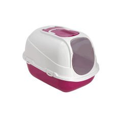 Moderna Mega Comfy Jumbo Kapalı Kedi Tuvaleti Fuşya 66 Cm