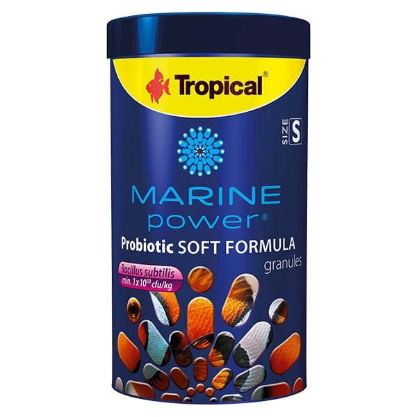 Tropical Marine Power Probiotic Soft Formula Prebiyotik Katkılı Omnivor Deniz Balık Yemi Medium 250 Ml 150 Gr