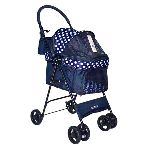 Zampa Perez Kedi ve Köpek Arabası Siyah 42x63x89 Cm