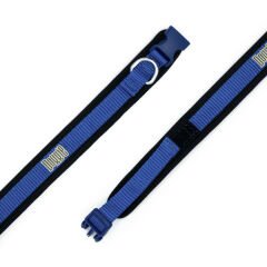 Doggie Havalı Dokuma Köpek Boyun Tasması Medium Mavi 1.5x30-40 Cm