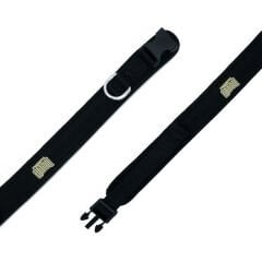 Doggie Havalı Dokuma Köpek Boyun Tasması Medium Siyah 2x35-45 Cm