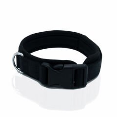 Doggie Havalı Dokuma Köpek Boyun Tasması Medium Siyah 2x35-45 Cm