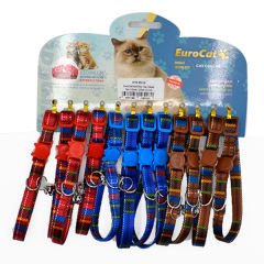Eurocat Ekose Desenli Kedi Boyun Tasması 12 Adet 10 Mm 28 Cm