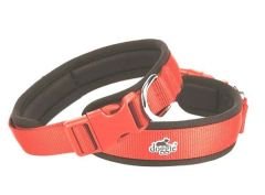 Doggie Havalı Dokuma Köpek Boyun Tasması Medium Kırmızı 2x35-45 Cm