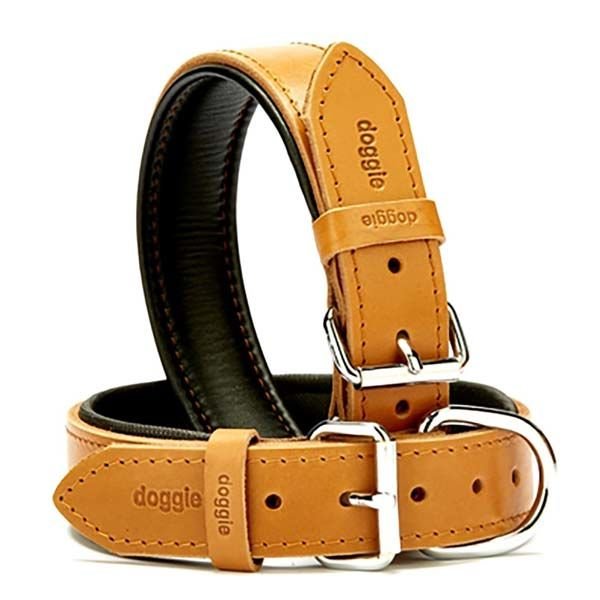 Doggie Fırstclass Köpek Deri Boyun Tasması Large Camel 3,5x52-60 Cm