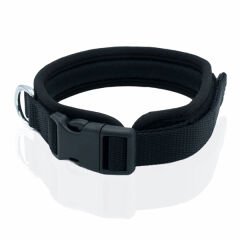 Doggie Havalı Dokuma Köpek Boyun Tasması Medium Siyah 2.5x40-50 Cm