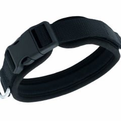 Doggie Havalı Dokuma Köpek Boyun Tasması Medium Siyah 2.5x40-50 Cm