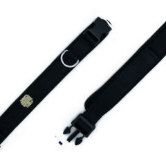 Doggie Havalı Dokuma Köpek Boyun Tasması Medium Siyah 2.5x40-50 Cm