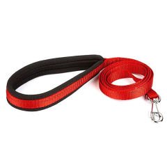 Doggie Havalı Dokuma Köpek Gezdirme Tasması Medium Kırmızı 1,5-160 Cm
