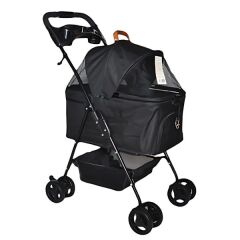 Zampa Verstappen Kedi ve Köpek Arabası Pembe 45x64x96 Cm