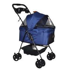 Zampa Verstappen Kedi ve Köpek Arabası Pembe 45x64x96 Cm