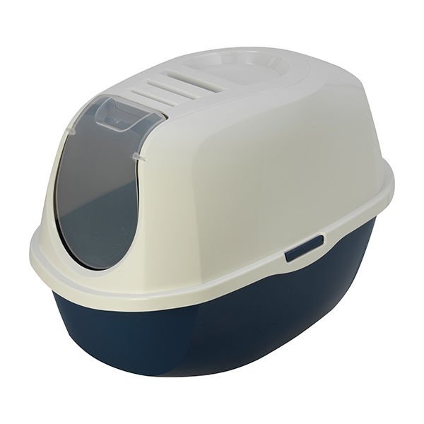 Moderna Smart Kapalı Kedi Tuvaleti Lacivert 40x54x41h cm