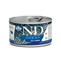 N&D Ocean Morina Balığı ve Balkabaklı Tahılsız Yetişkin Konserve Köpek Maması 1 Adet 140 Gr