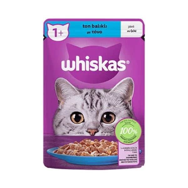 Whiskas Ton Balıklı Jöleli Pouch Yetişkin Konserve Kedi Maması 1 Adet 85 Gr