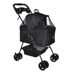 Zampa Verstappen Kedi ve Köpek Arabası Siyah 45x64x96 Cm