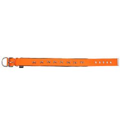 Actirex Neon Kemik Desenli Köpek Boyun Tasması Turuncu Large 3x47-55 Cm